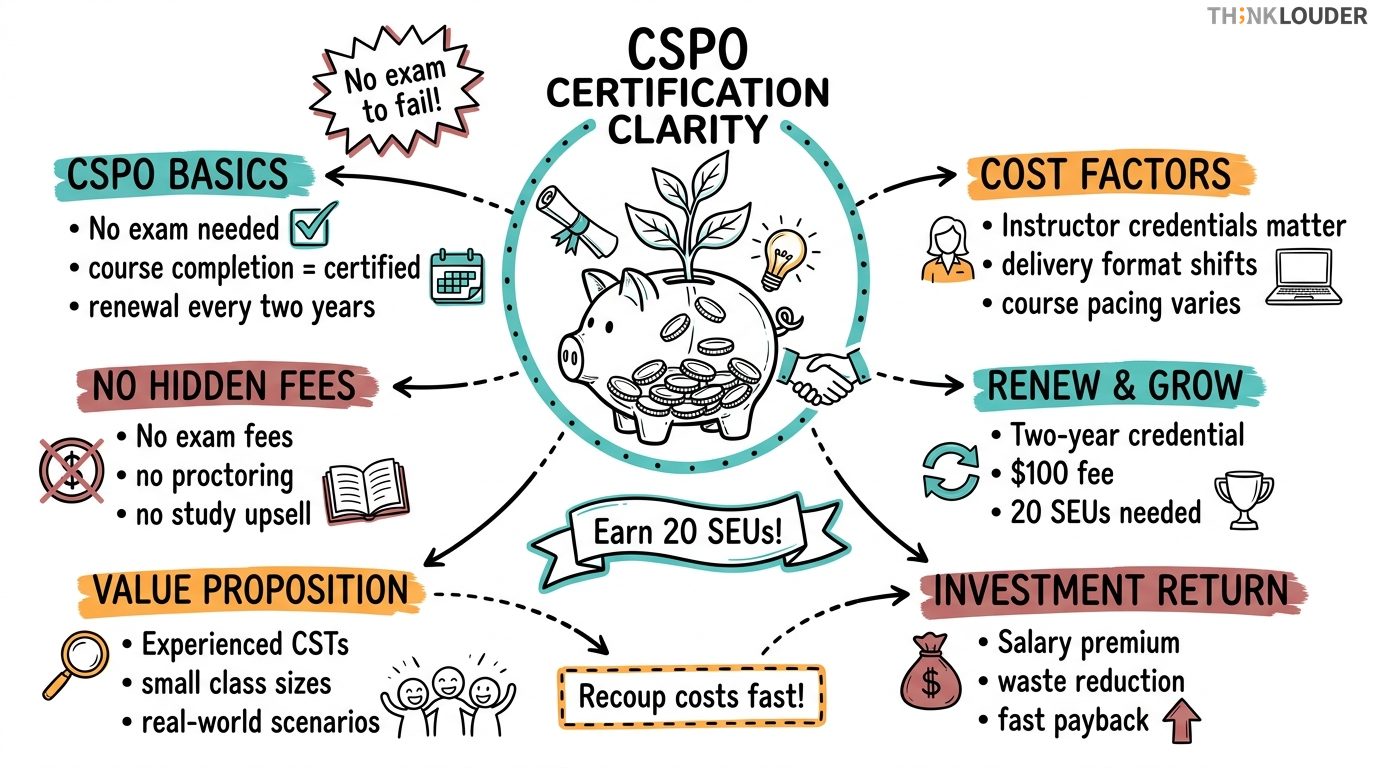CSPO Certification Cost: What You'll Actually Pay and Why